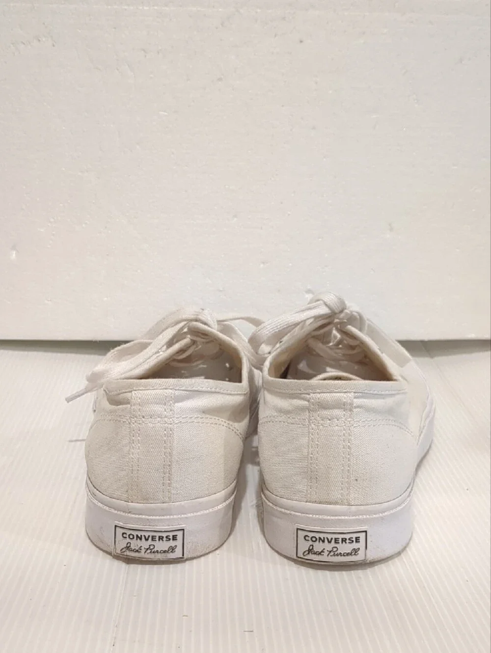 Converse x Jack Purcell Low Top White Canvas Sneakers Shoes